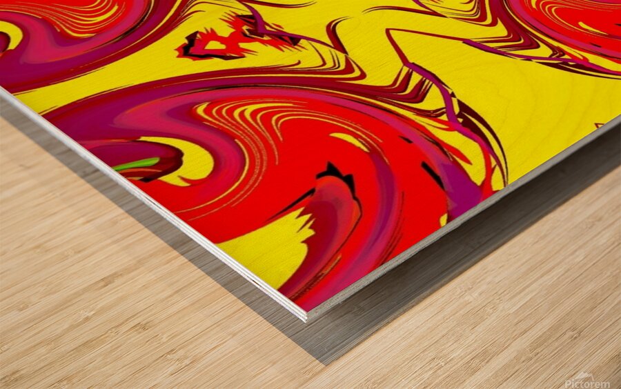 Abstract Art 154 Wood print