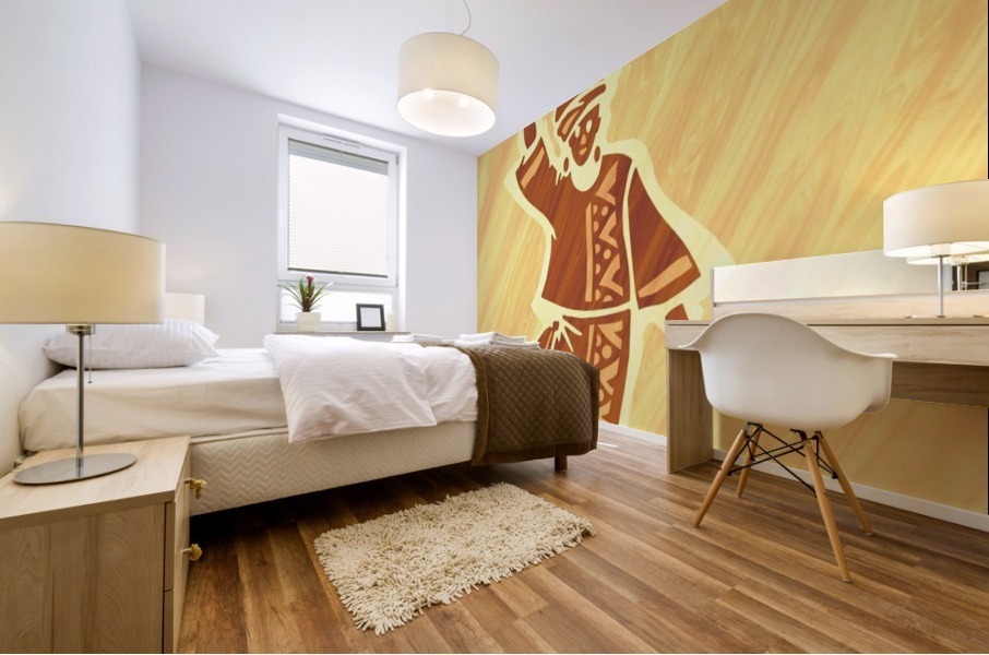 Milk Maiden Mural print
