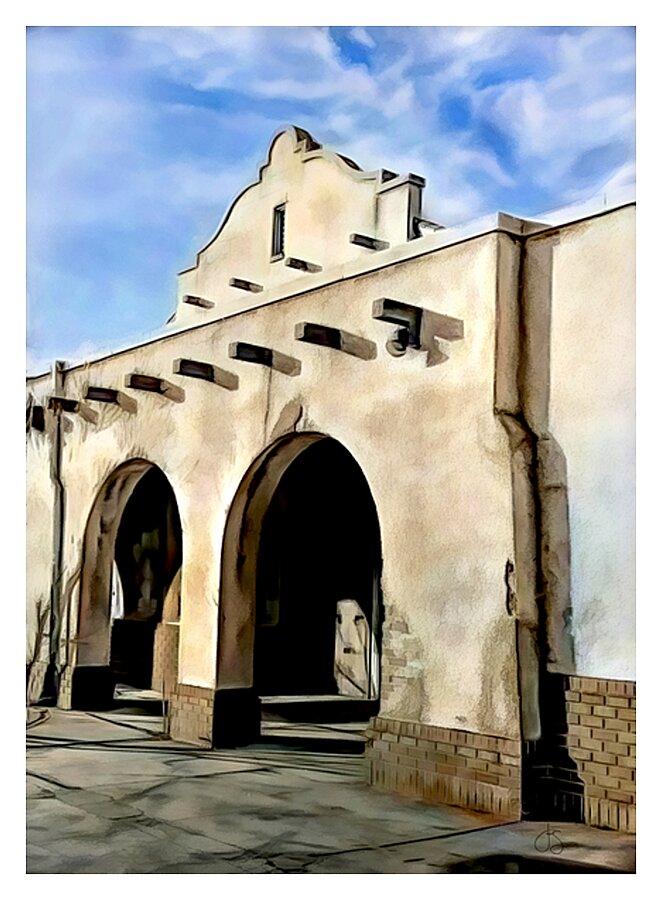 Twin Arches Picture Frame print