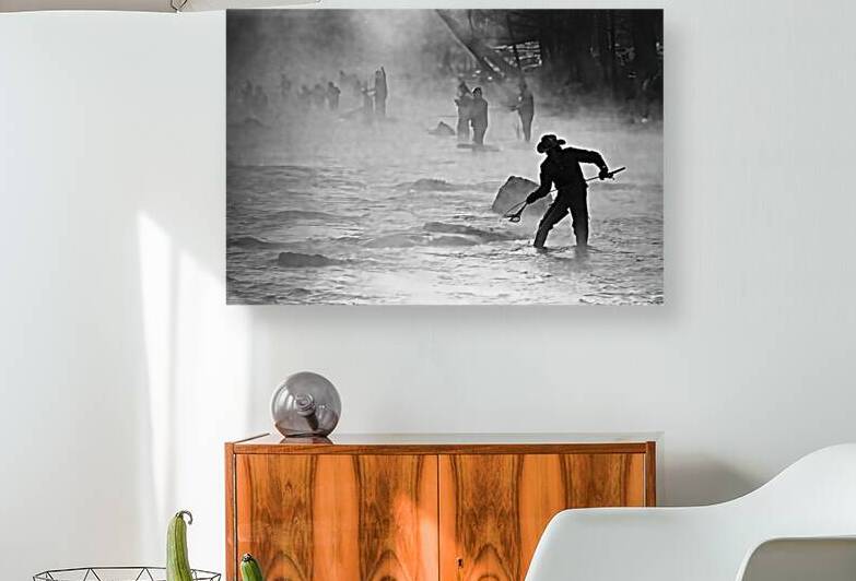 River Fishing in the Fog by John S Stewart