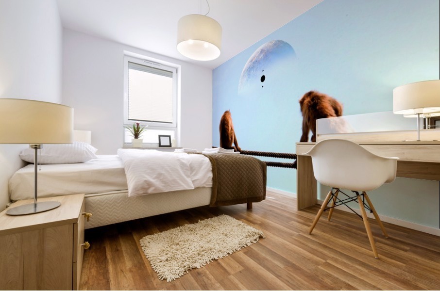 blue moon keys Mural print