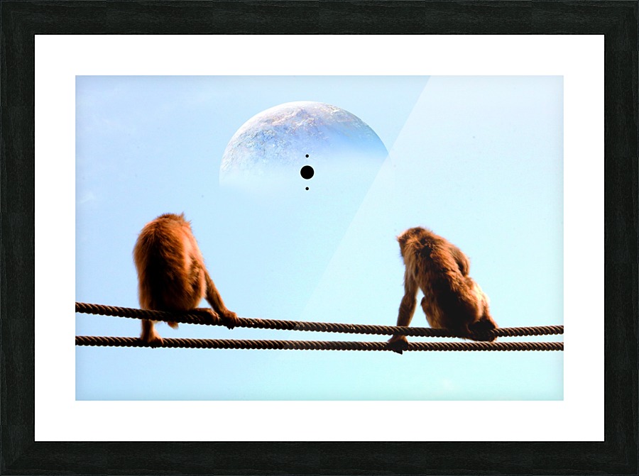 blue moon keys Picture Frame print