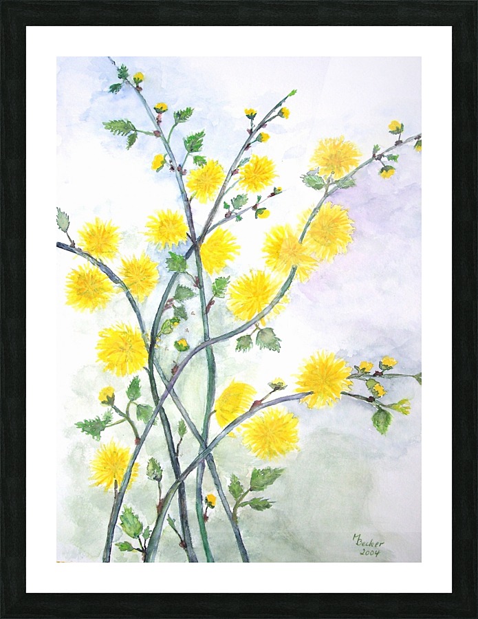 Sweet Yellow Blossom Picture Frame print