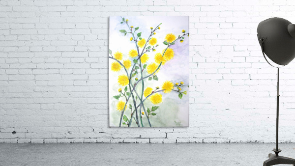 Sweet Yellow Blossom Wall Preview