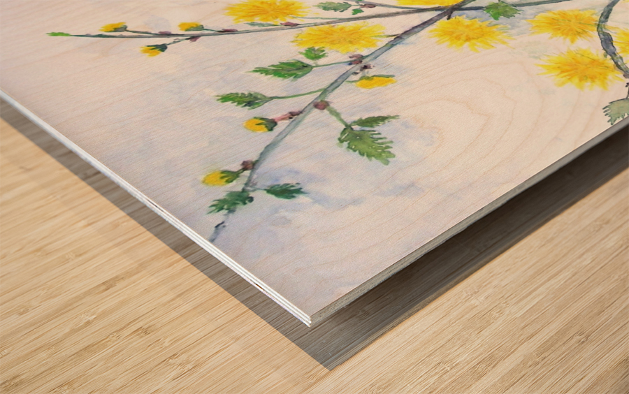 Sweet Yellow Blossom Wood print