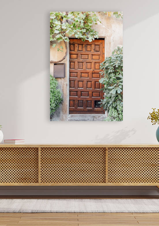 Vintage Rustic Wooden Door France Photo French Riviera Door Art Print Cote DAzur Travel Photography Antibes City by Radu Bercan