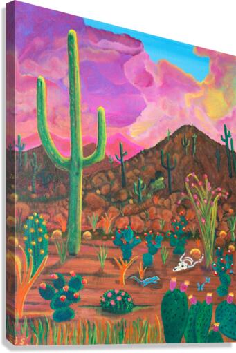 A-40 Desert Skull Canvas Print