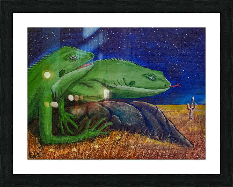  A-2Two Lizards Picture Frame print