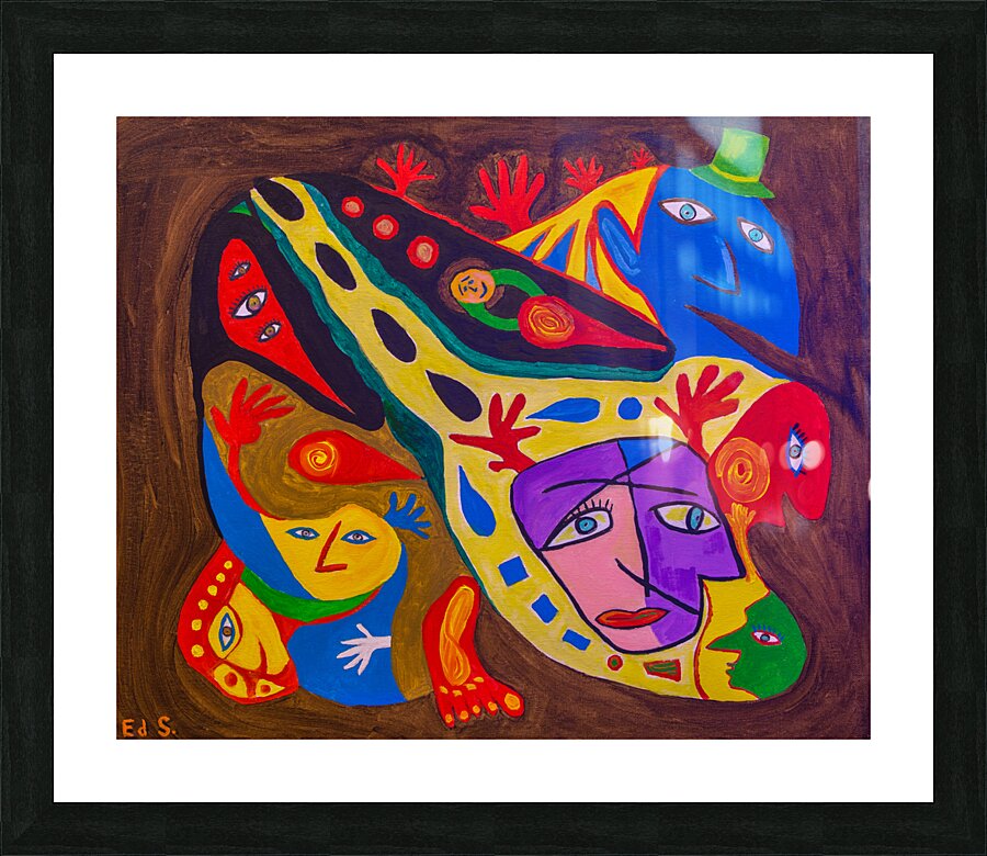  A-14Fun Face Picture Frame print