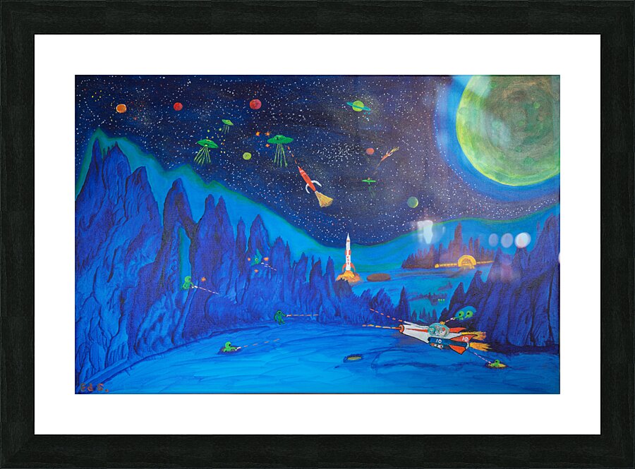 B-1Space Scene Picture Frame print
