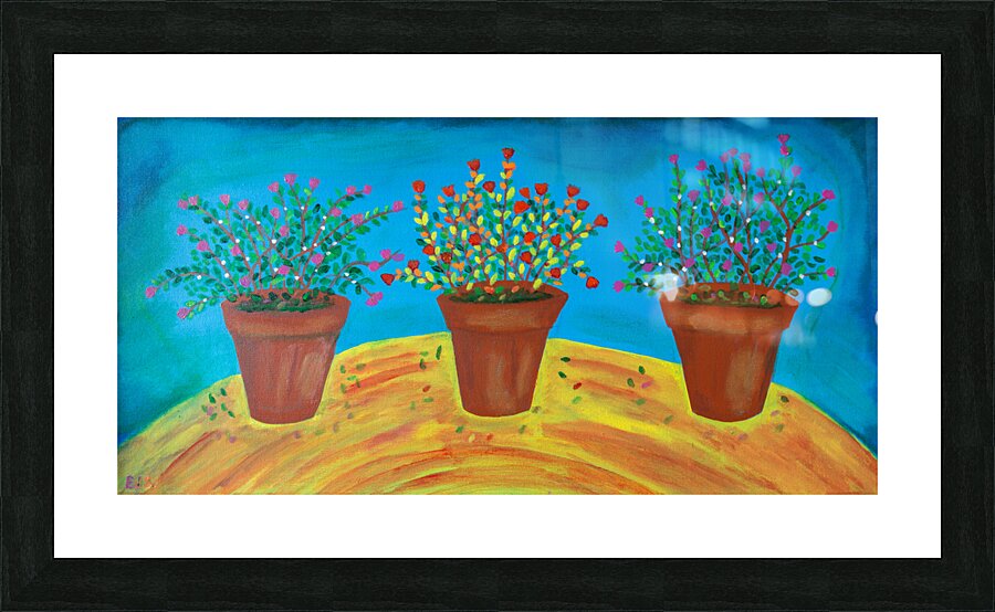A-50 Three Pots Picture Frame print