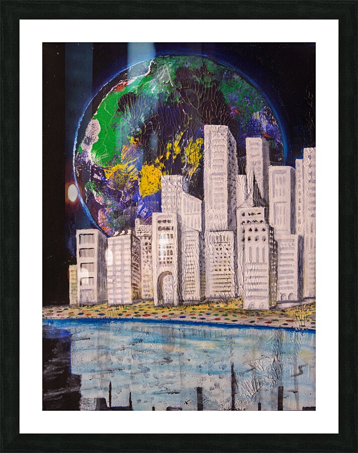 A-5Planet Citiscape Picture Frame print