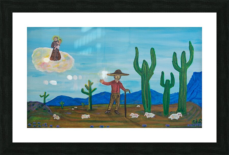 B-20ASheep Picture Frame print