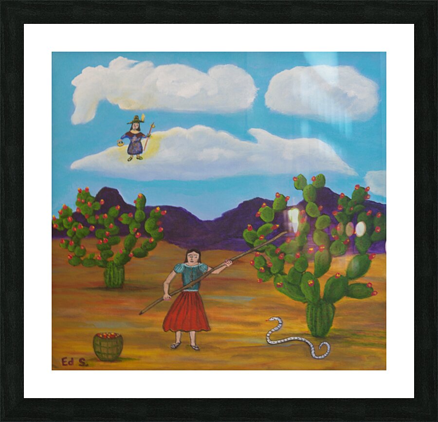 B-21 snake Picture Frame print