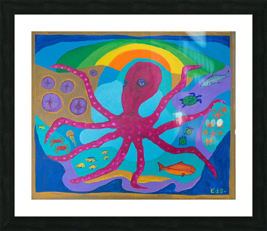 B-31octopus Picture Frame print