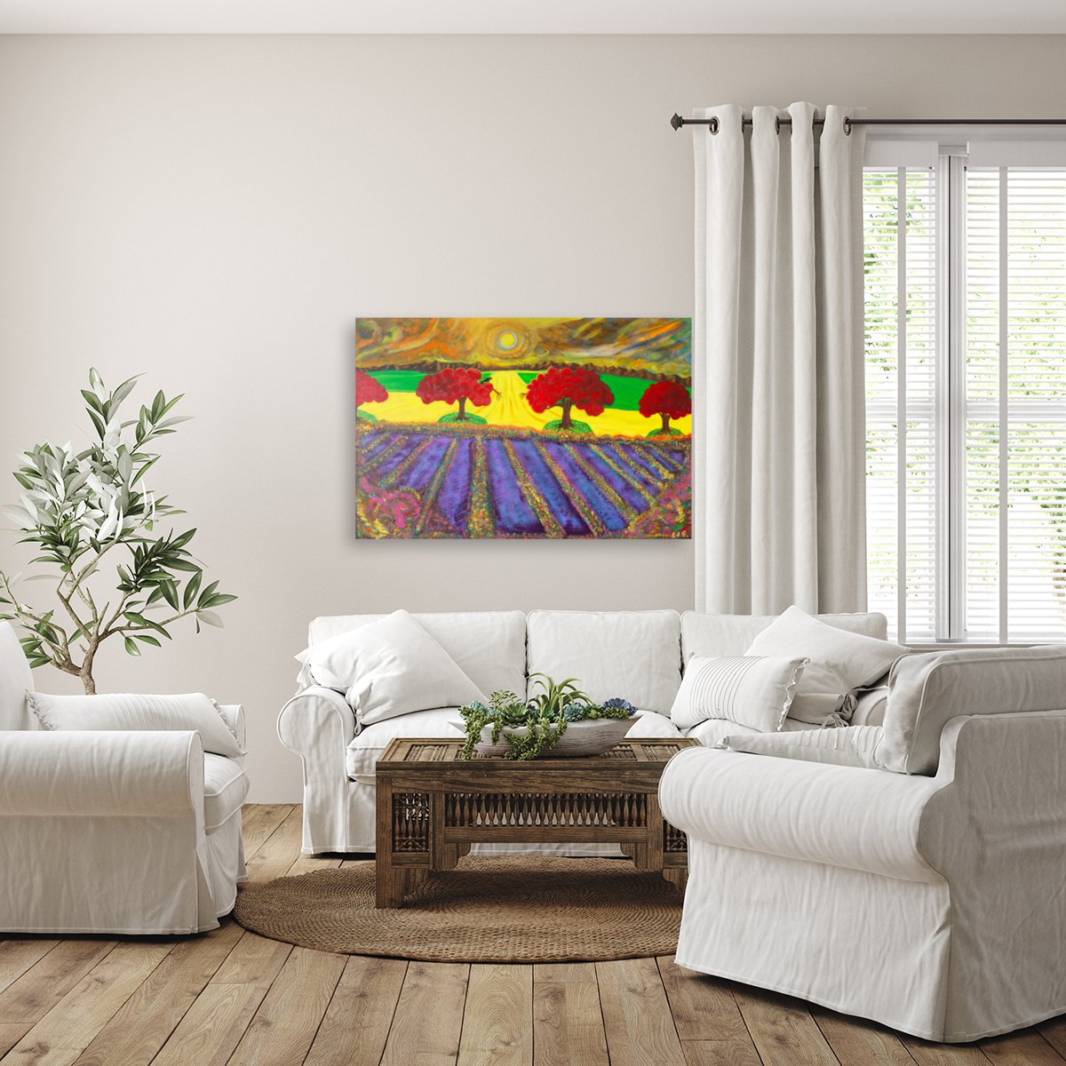 A-44Lavender Fields Reproduction