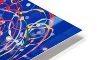 B-8Color squiggles HD Metal print
