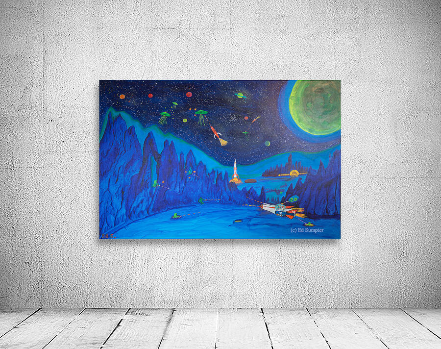 B-1Space Scene Wall Preview