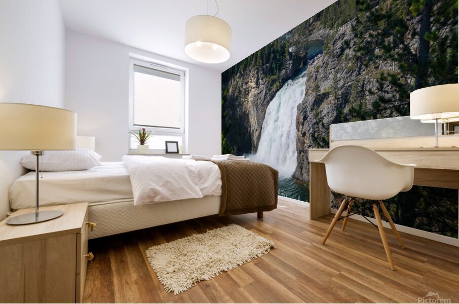Yellowstone Upper Falls Mural print