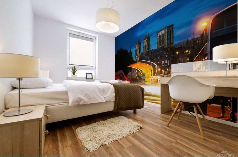 Minster at Night Mural print