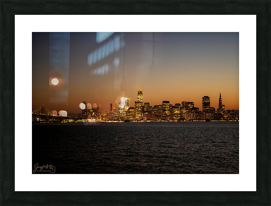 San Francisco Skyline Sunset Picture Frame print
