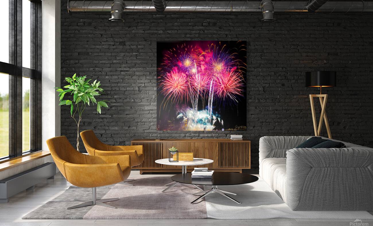 NYE 2023 Philadelphia Blue and Pink 1x1 Reproduction