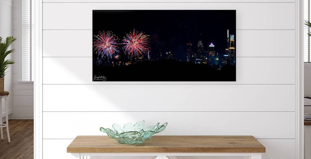 4th of July Philadelphia Red White and Blue 2x1  by Joyful Photography