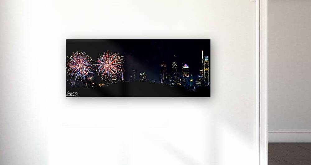 4th of July Philadelphia Red White and Blue 5x2 by Joyful Photography