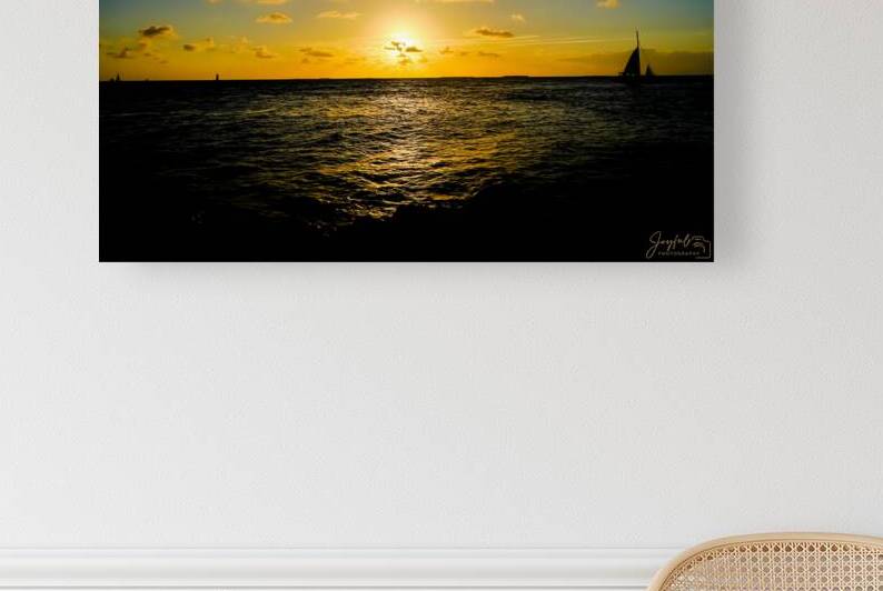 Key West Sunset Cruise Blue to Orange by Joyful Photography
