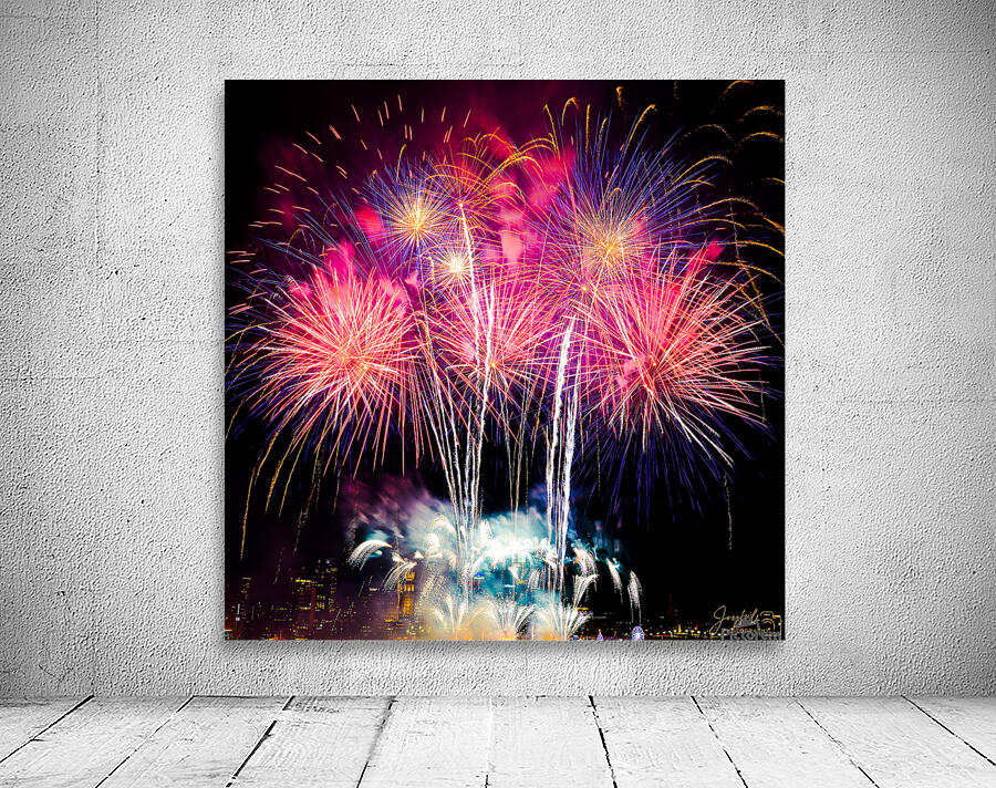 NYE 2023 Philadelphia Blue and Pink 1x1 Wall Preview