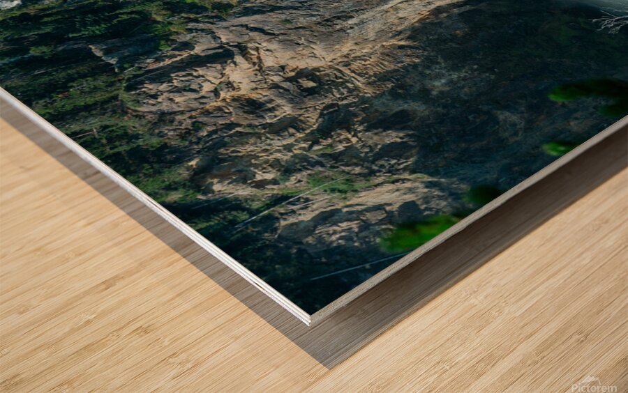 Yellowstone Upper Falls Smooth Wood print