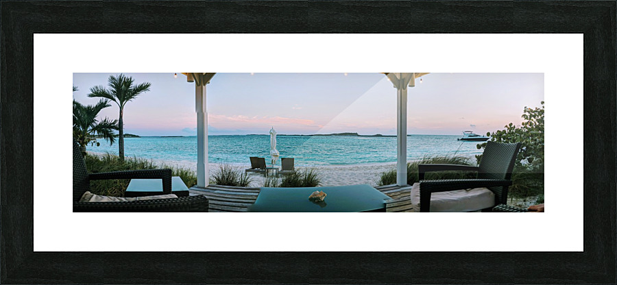 Sunset in Highbourne Cay Picture Frame print