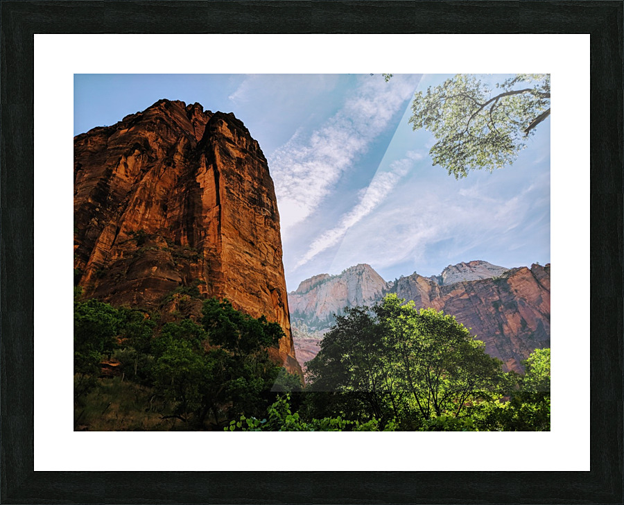 Zion Catching Rays Picture Frame print