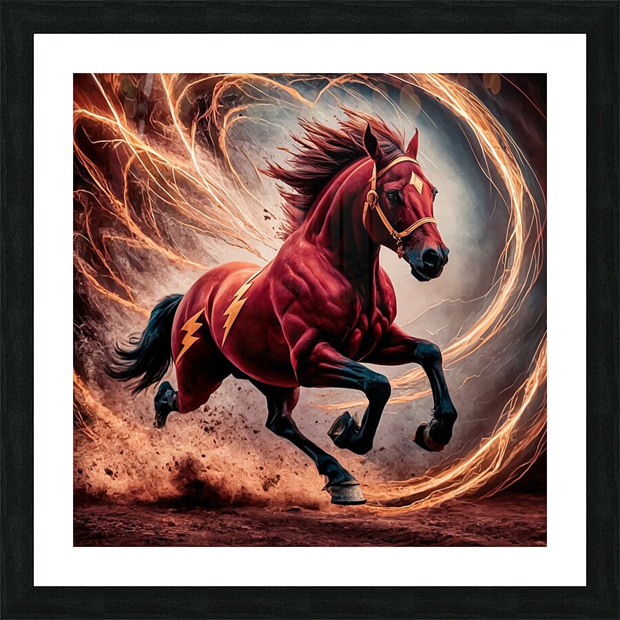 a mesmerizing portrait of the legendary superhero Picture Frame print