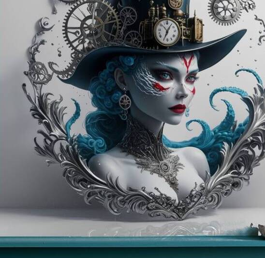 Steampunk Siren: The Dolphins Grace by my click