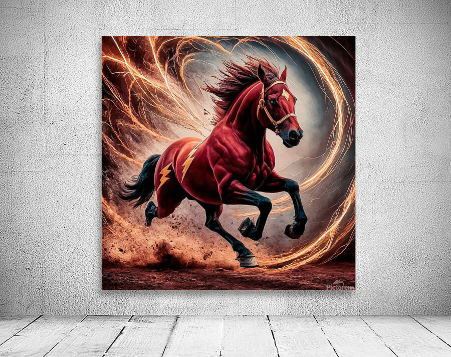 a mesmerizing portrait of the legendary superhero Wall Preview