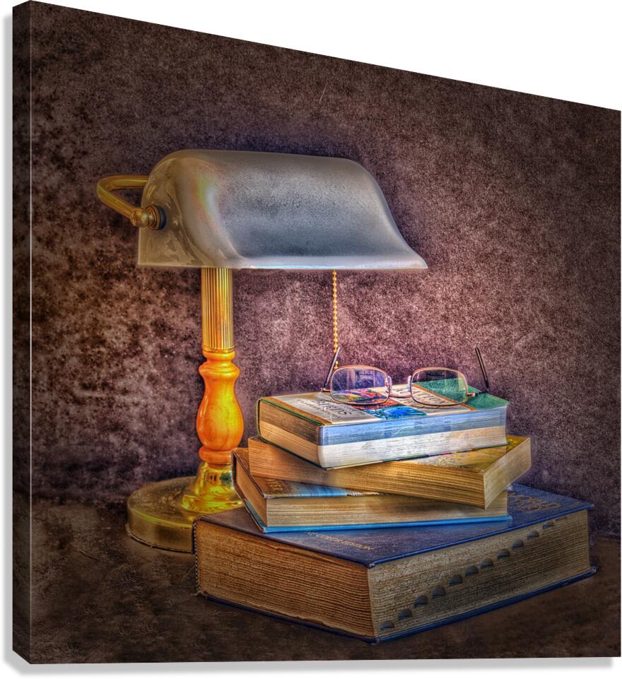Crack The Books Canvas Print