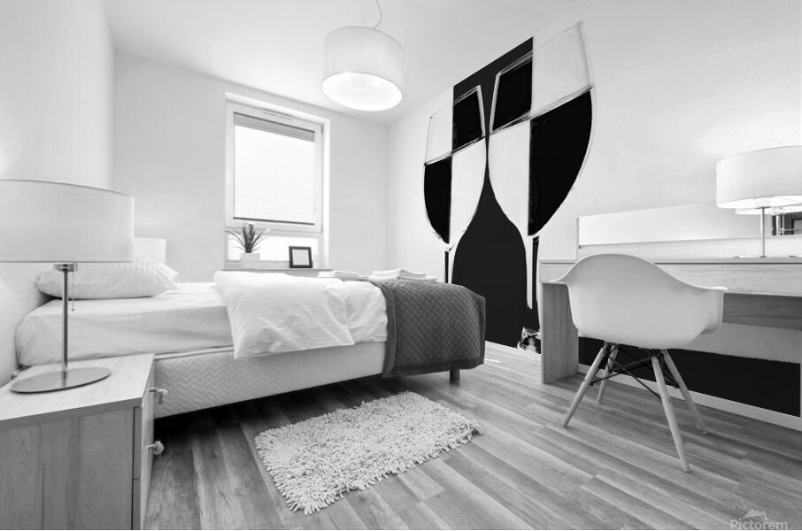Just Black &  White  Mural print