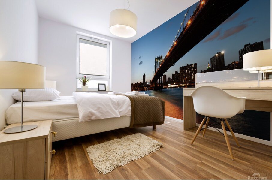 The Manhattan Bridge Mural print