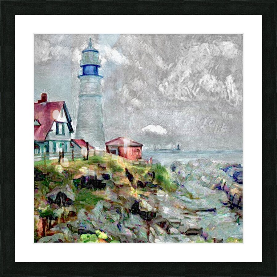 West Quaddy LightHouse Picture Frame print