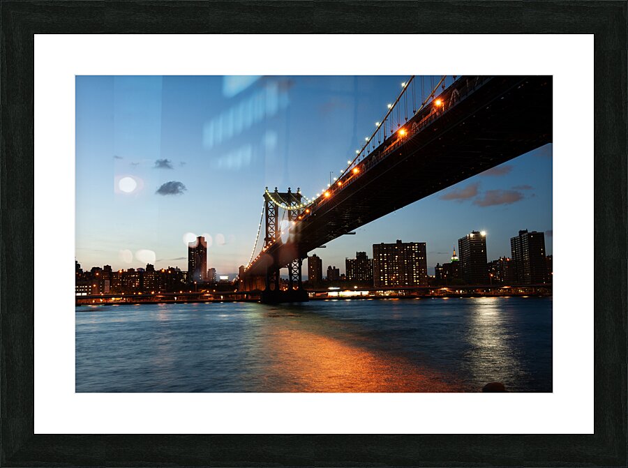 The Manhattan Bridge Picture Frame print