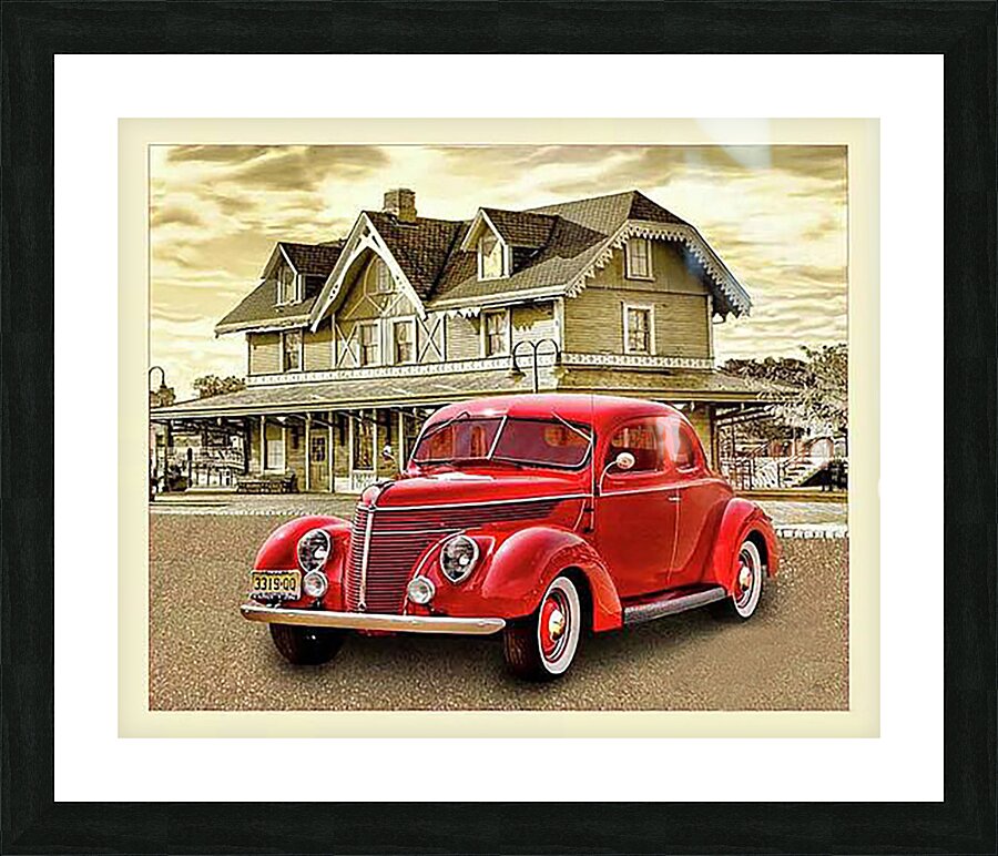 GOOD OLD DAYS Picture Frame print