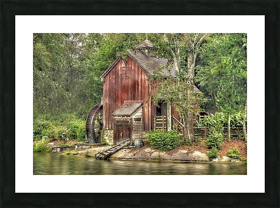 Old Mill Picture Frame print