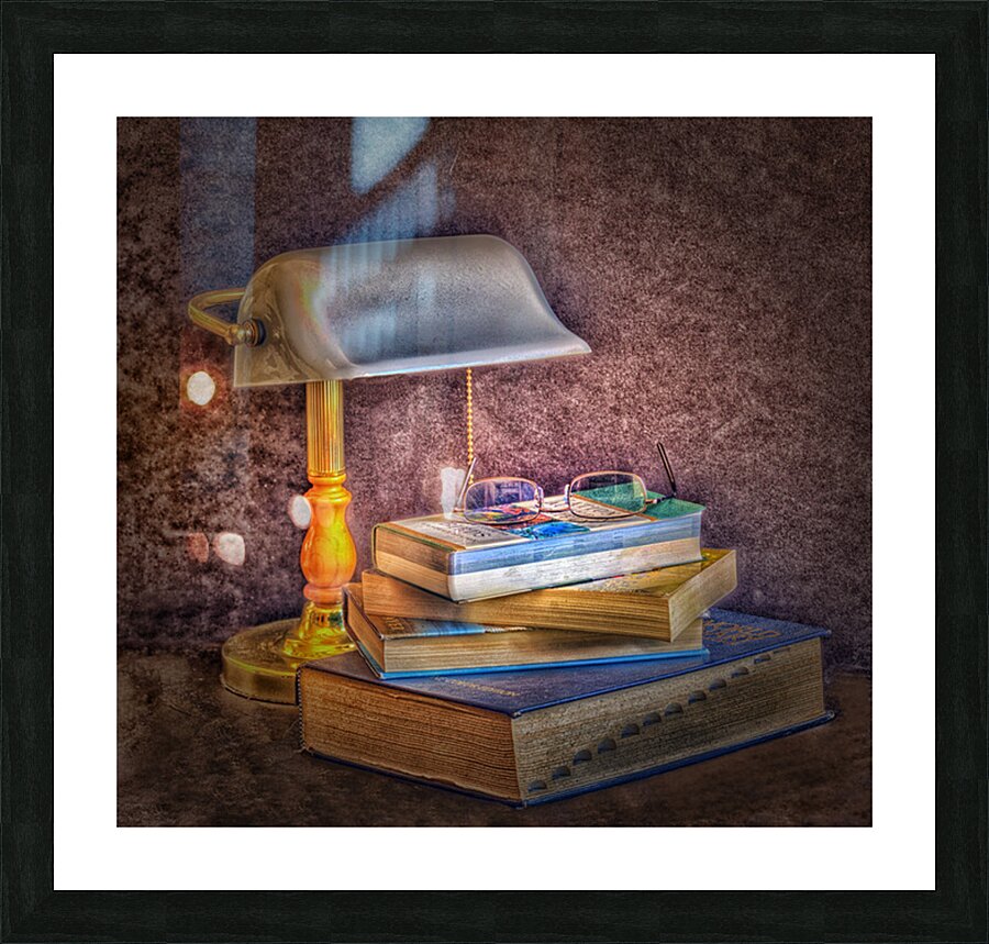 Crack The Books Picture Frame print