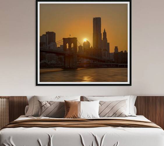 NY Sunset Reproduction