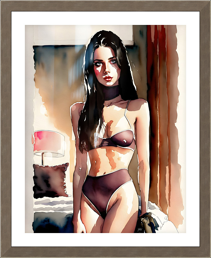 Aquarelle Fozzi 014 Picture Frame print