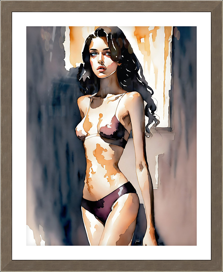 Aquarelle Fozzi 012 Picture Frame print
