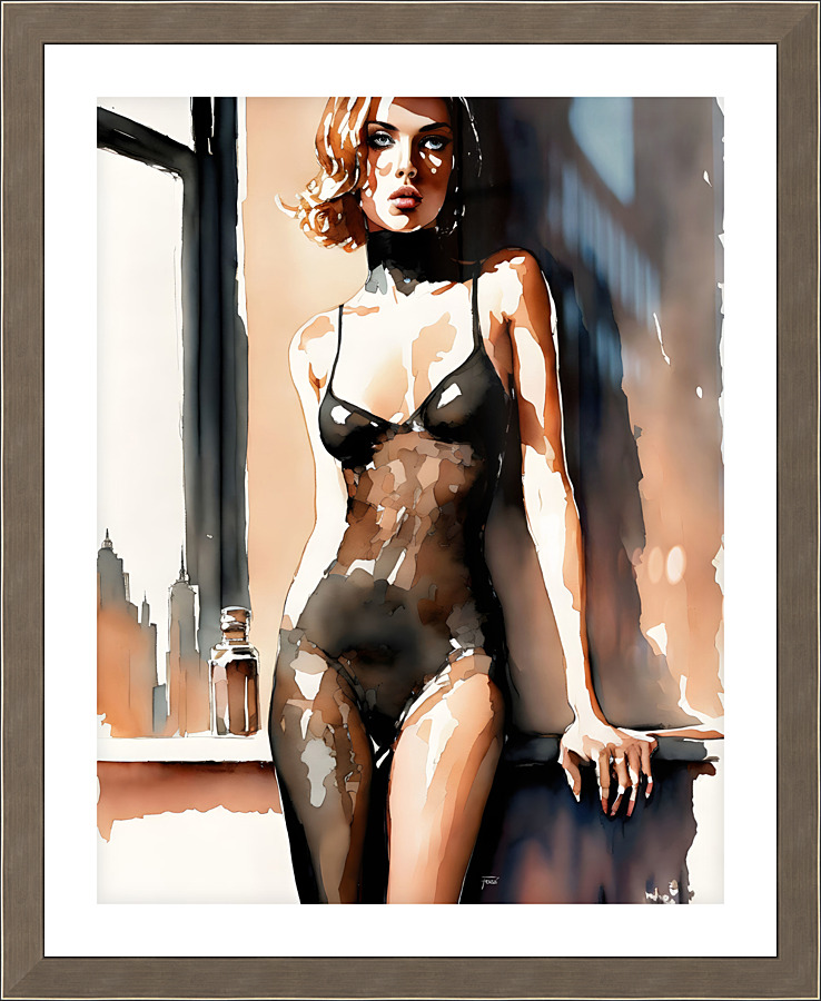 Aquarelle Fozzi 015 Picture Frame print