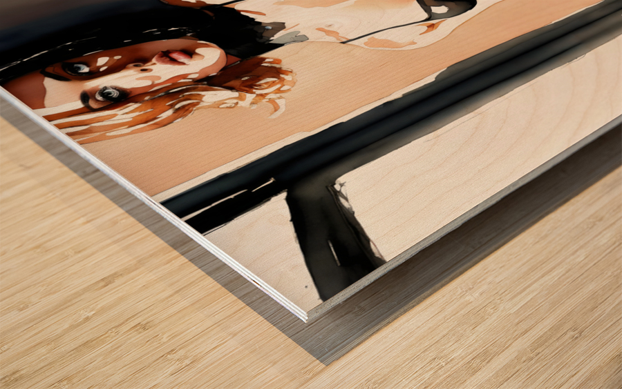 Aquarelle Fozzi 015 Wood print