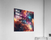 Glowing nebula of vibrant gas and celestial dust  Acrylic Print